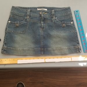 size 9 jean mini skirt